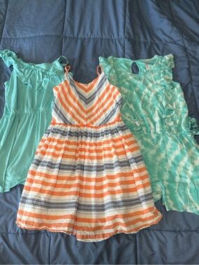 Gymboree Dress and 2 Rompers Bundle- size 12/14